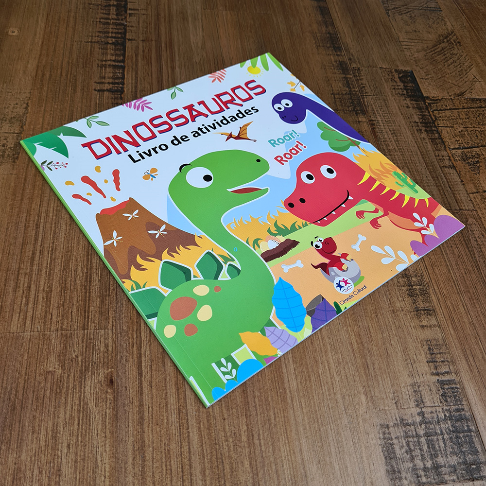 Dinossauros | Com Quebra Cabeça e Livro de Atividades