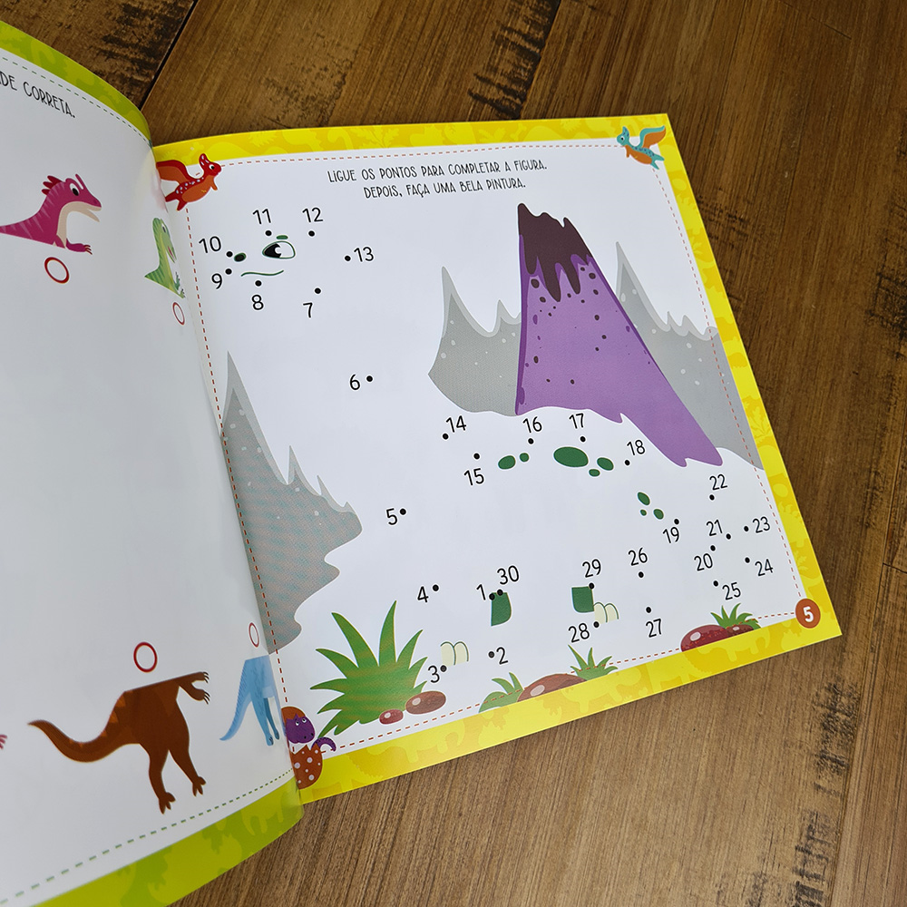 Dinossauros | Com Quebra Cabeça e Livro de Atividades