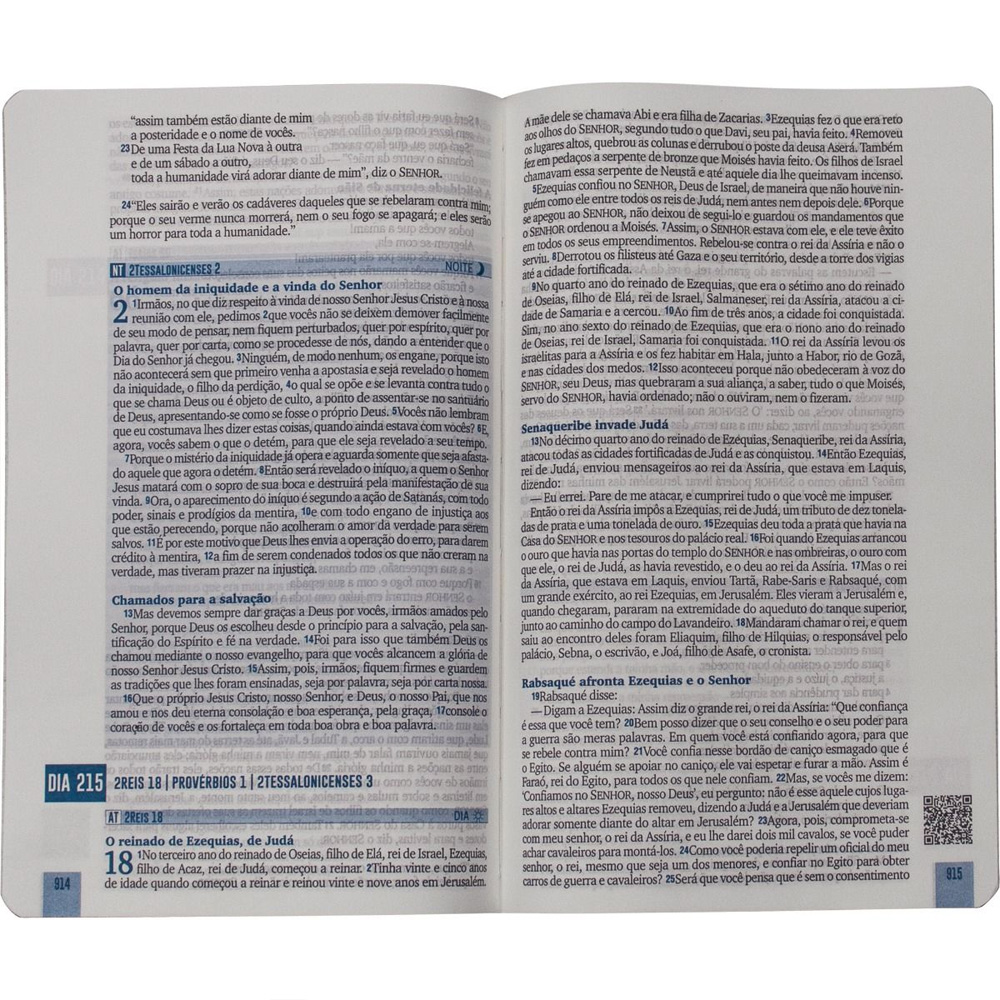 Bíblia 365 Dia e Noite | NAA | Letra Normal | Capa Dura Let
