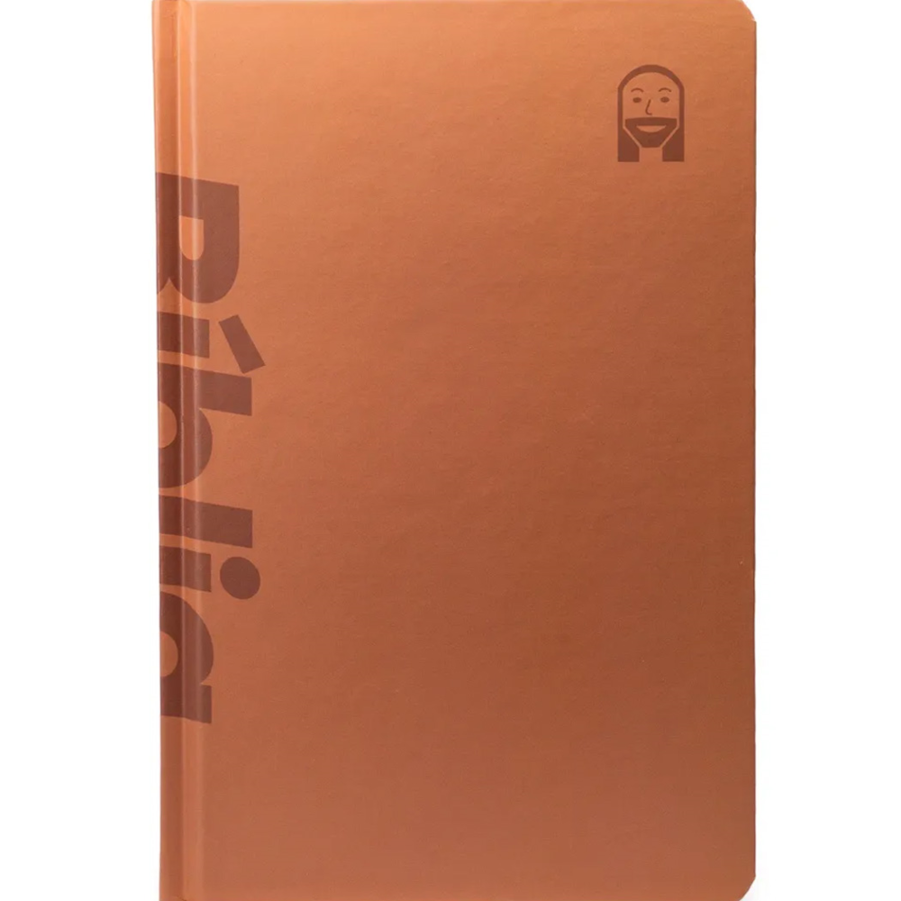 Bíblia Jesus Copy Sticker | NVI | Letra Normal | Capa Dura Terracota