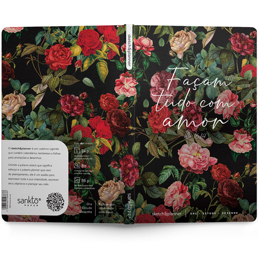 Sketch e Planner | Capa Brochura Jardim de Rosas