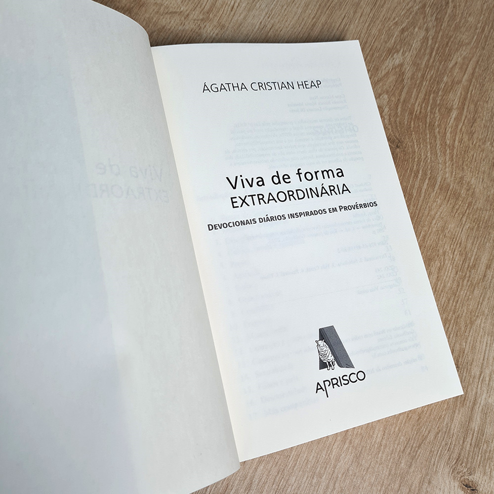 Devocional Viva de Forma Extraordinária | Ágatha Cristian Heap