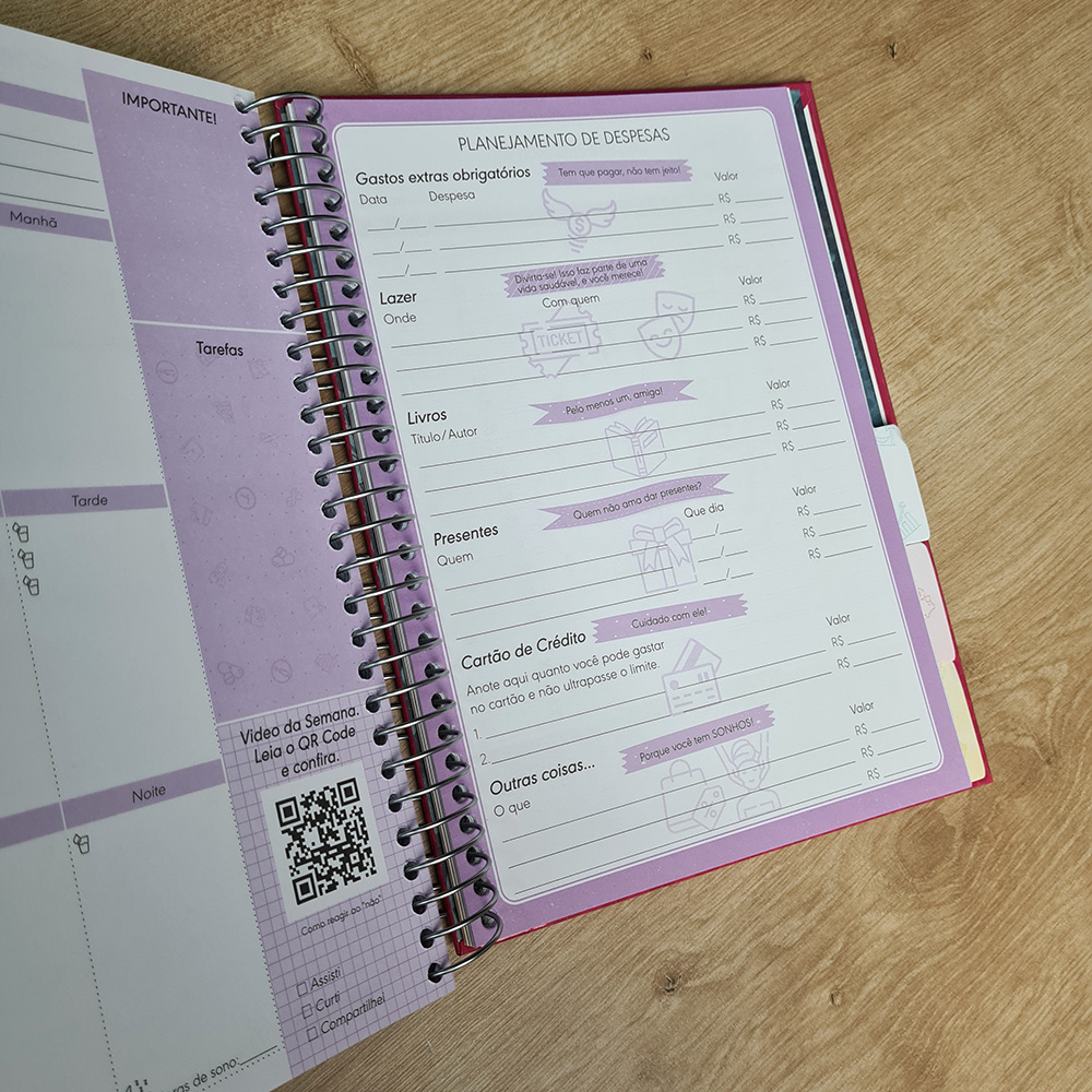 Life Planner: Vida e Finanças | Patrícia Lages | Capa Dura Espiral Estilo