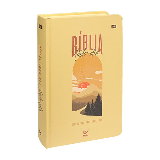 Bíblia Todo Dia com Espaço para Anotações | AM | Letra Normal | Capa Dura Paisagem