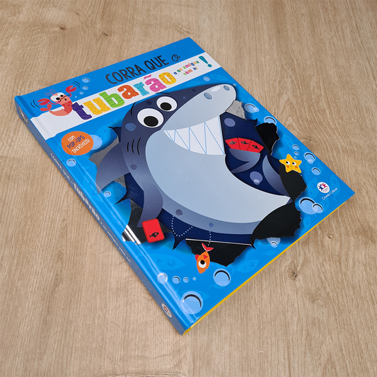 Corra que o Tubarão e os Amigos Vêm Aí | Livro Pop-Up