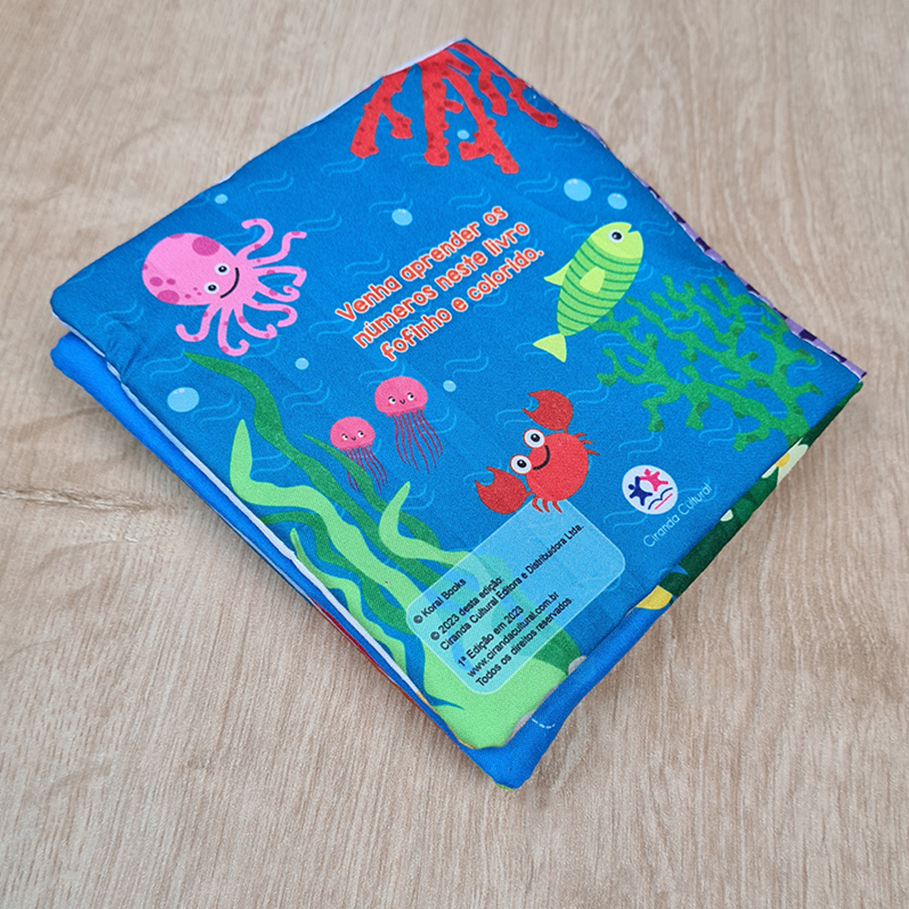 Livro Pano Números | Vamos Brincar e Aprender