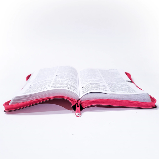 Bíblia Sagrada | O Poder da Oração | ARC | Letra Normal | Capa Semi Luxo Pink C/Ziper