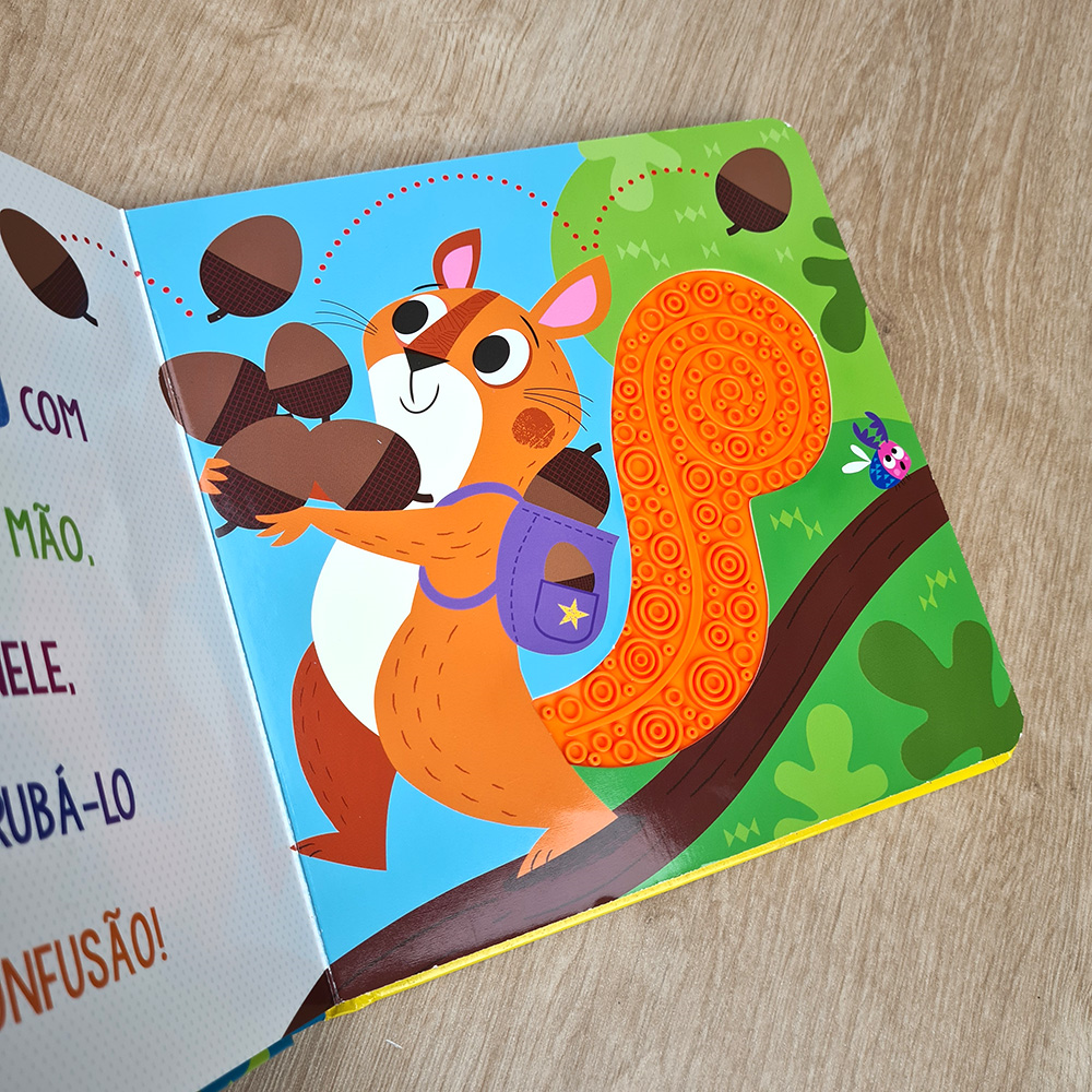 Livro Toque e Sinta | Cuidado com o Porco-Espinho e Seus Amigos!