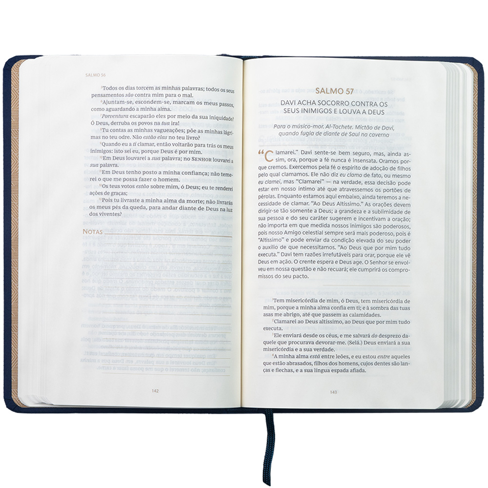 Devocional Spurgeon e os Salmos | Capa Dura com Tecido Azul