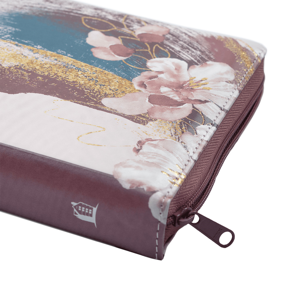 Bíblia Leitura Perfeita | NVI | Letra Normal | Capa Luxo Rosa C/Zíper