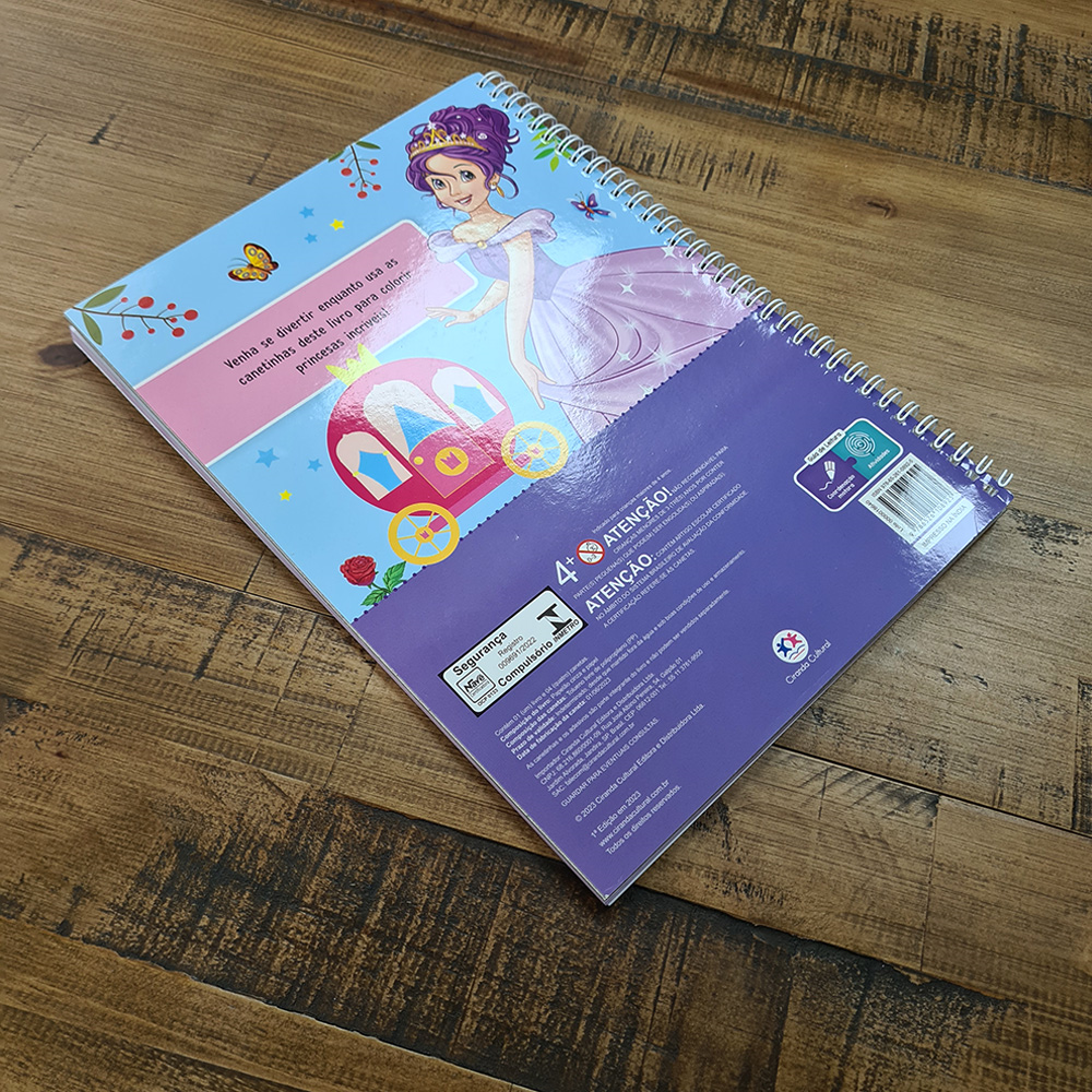 Colorindo Com as Princesas | Com Adesivos e 4 Canetas Coloridas