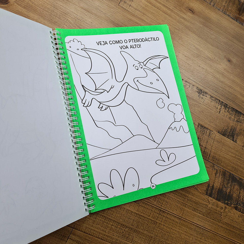 Colorindo Com os Dinos | Com Adesivos