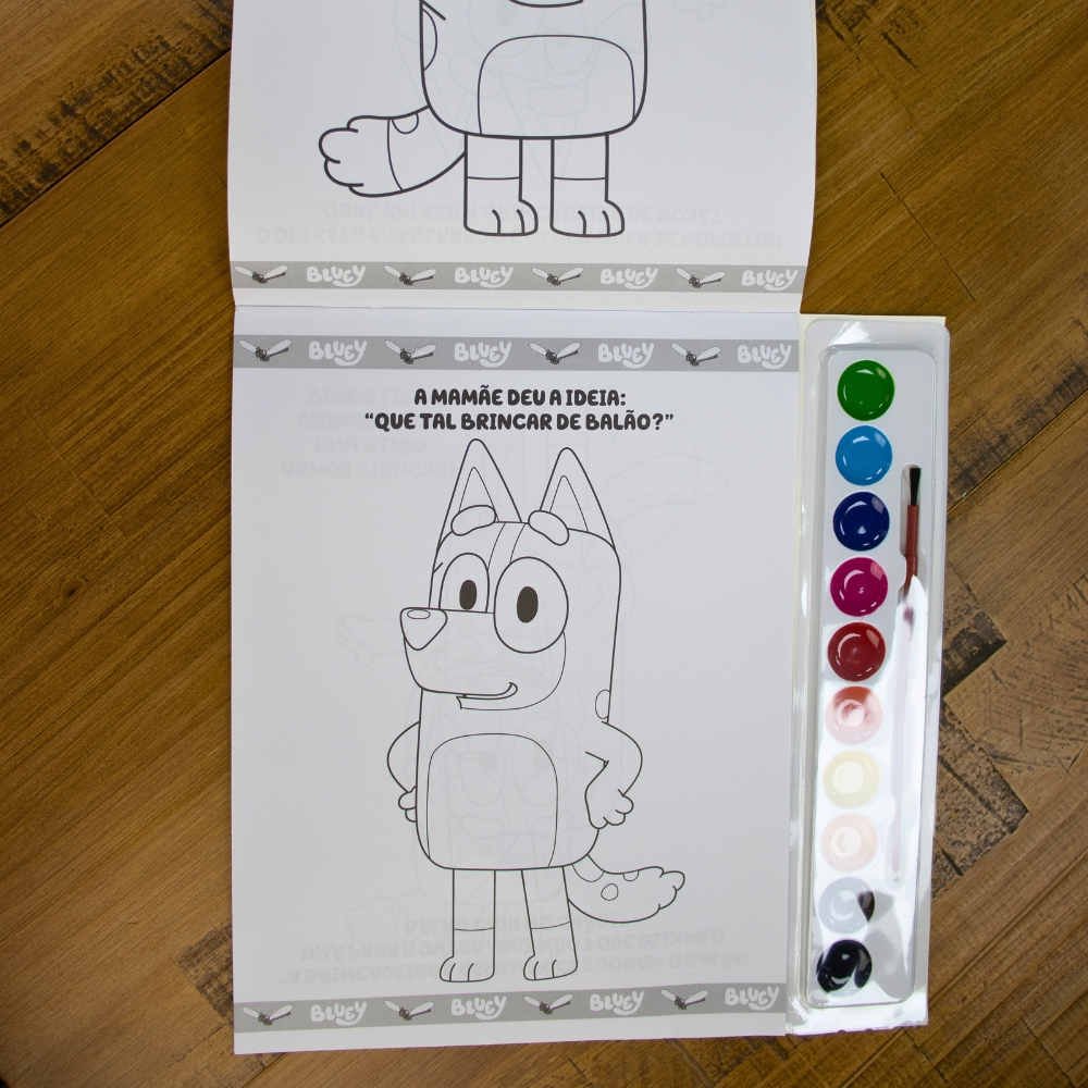 Prancheta para Pintar com Aquarela | Bluey