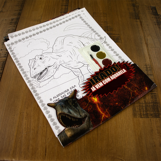 Dinossauros | Colorindo com Adesivos