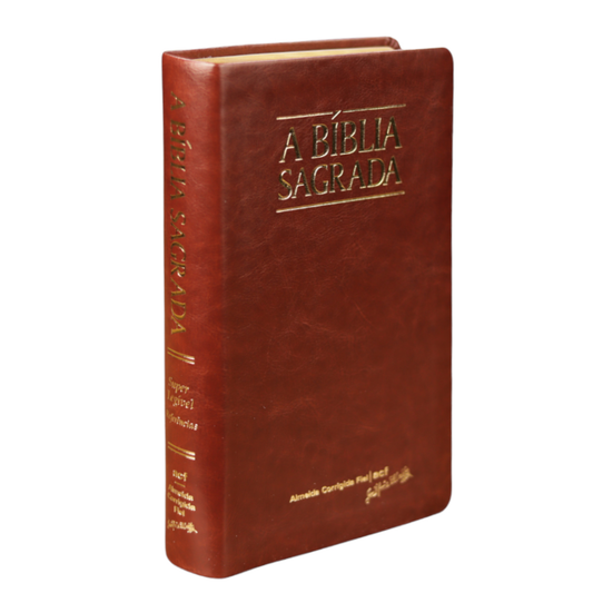 Bíblia Sagrada | ACF | Letra Grande Super Legível | Capa Luxo Mogno | Com Indíce