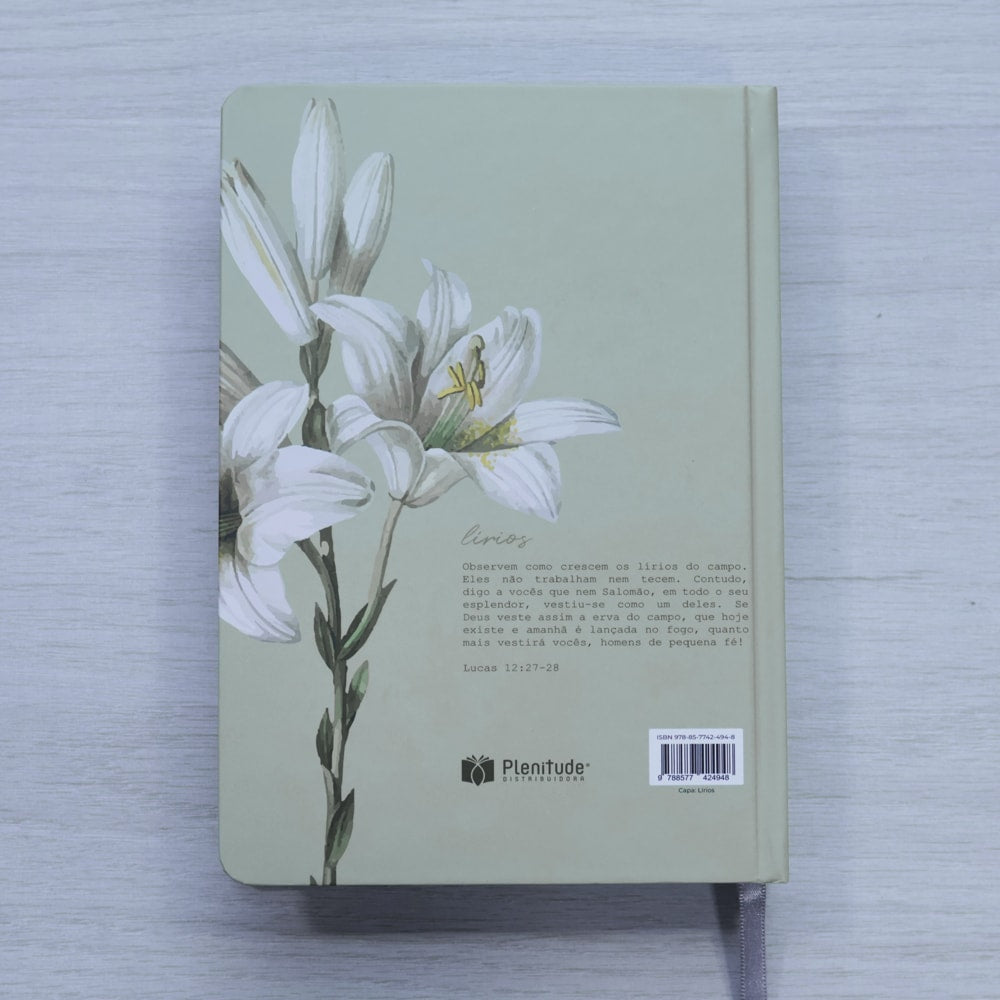 Bíblia Sagrada Lírios | NVI | Letra Maior | Capa Dura