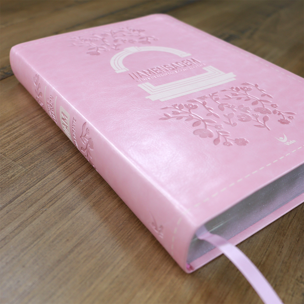 Bíblia A Mensagem | Letra Gigante | Capa Luxo Rosa Floral