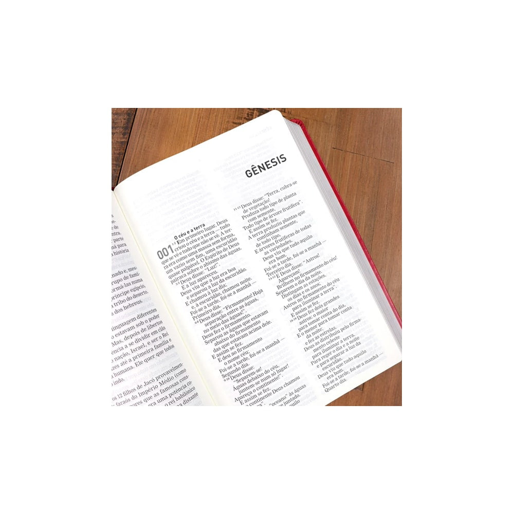 A Bíblia A Mensagem | Letra Gigante | Capa Luxo Vermelha