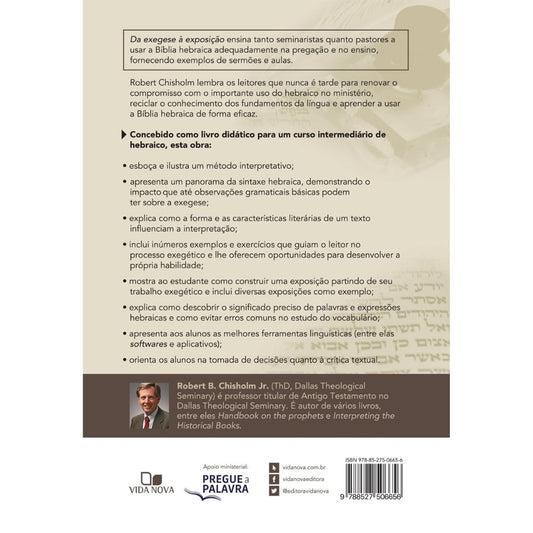 Da Exegese à Exposição | Robert B Chisholm Jr