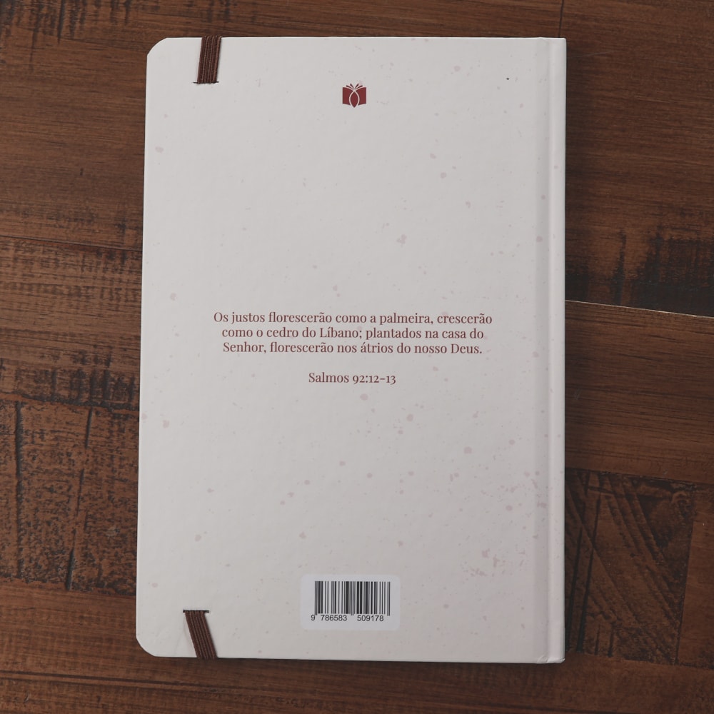 Caderno Moleskine | Com Pauta | Floresça Onde Deus Te Plantou