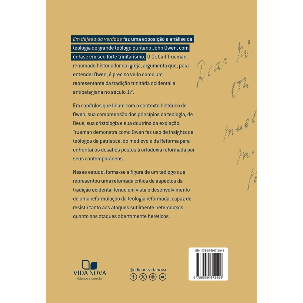 Em Defesa da Verdade | Carl R Trueman