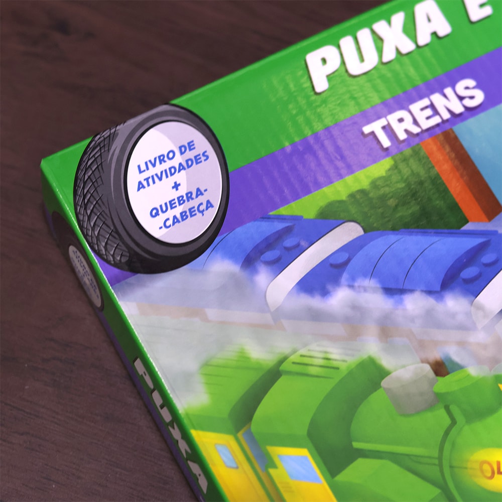 Trens | Livro De Atividades + Quebra-Cabeça | 3 A 5 Anos