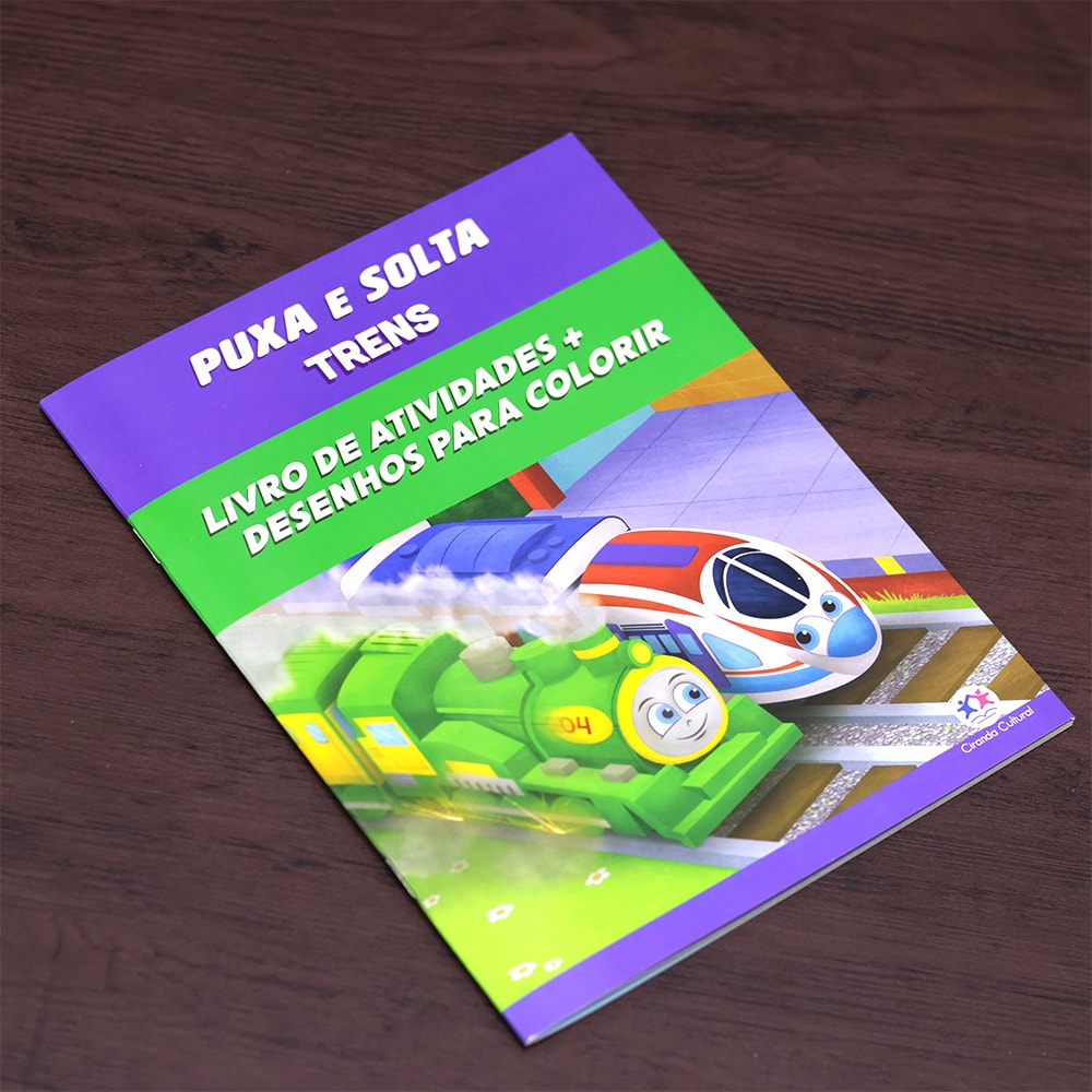 Trens | Livro De Atividades + Quebra-Cabeça | 3 A 5 Anos