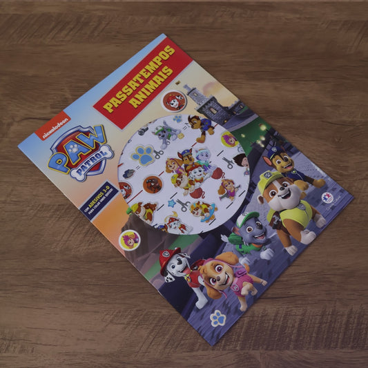Patrulha Canina | Passatempos Animais | Com Adesivos 3-D | 3 a 5 Anos
