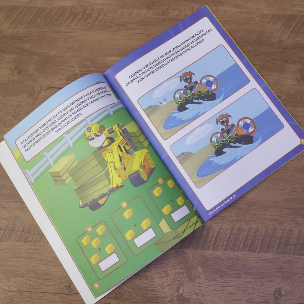 Patrulha Canina | Passatempos Animais | Com Adesivos 3-D | 3 a 5 Anos