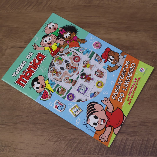 Turma da Mônica | Com Adesivos 3-D | 3 a 5 Anos