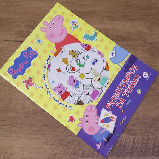Peppa Pig | Com Adesivo 3-D | 3 a 5 Anos