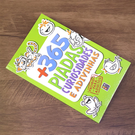 + 365 Piadas Curiosidades e Adivinhas | Capa Verde