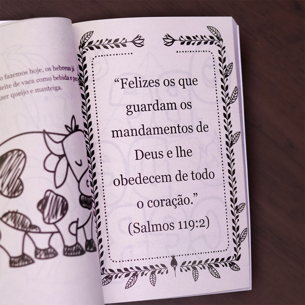 Conjunto 365 Desenhos Bíblicos | Caixa Customizável | Com Canetinha Hidrográfica | 3 Anos