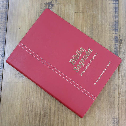 Bíblia Sagrada | NAA | Letra Normal | Capa Couro Legítimo Malagueta