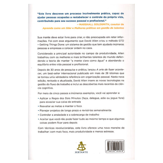 A Arte de Fazer Acontecer | David Allen