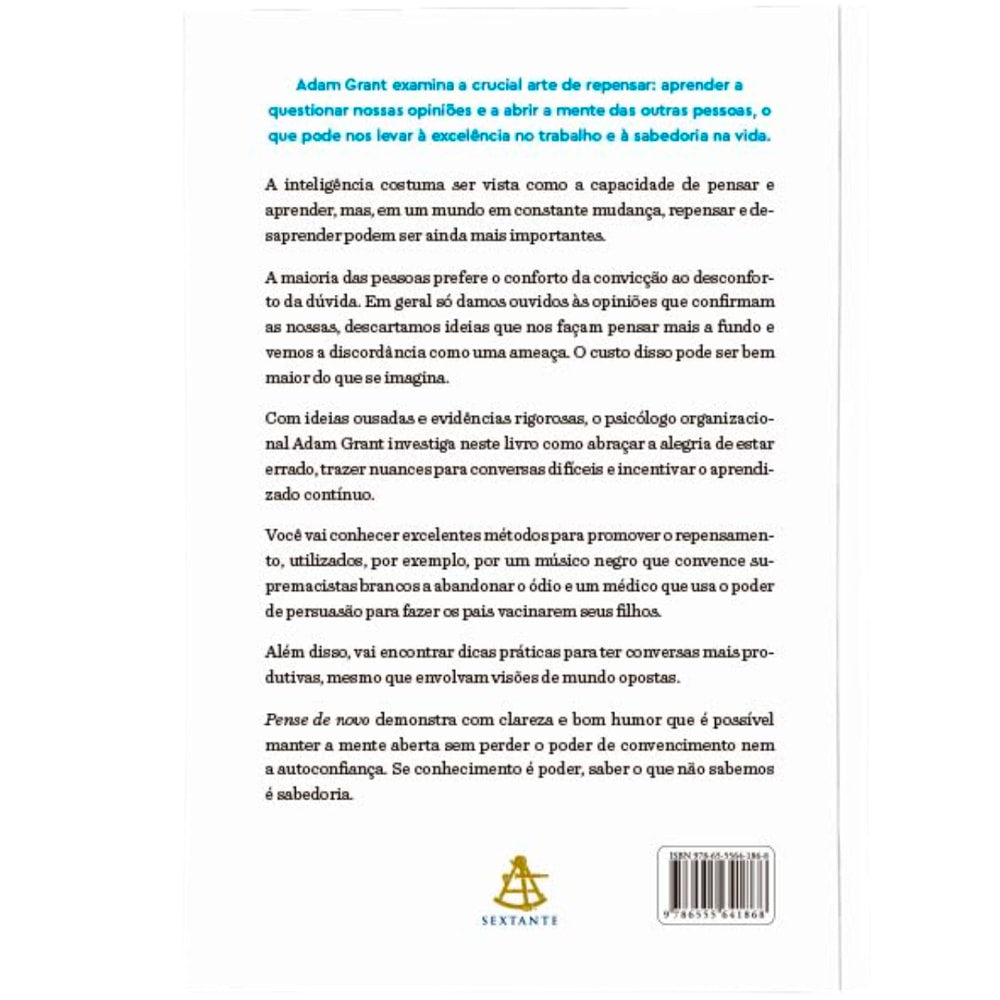 Pense de Novo
| Adam Grant