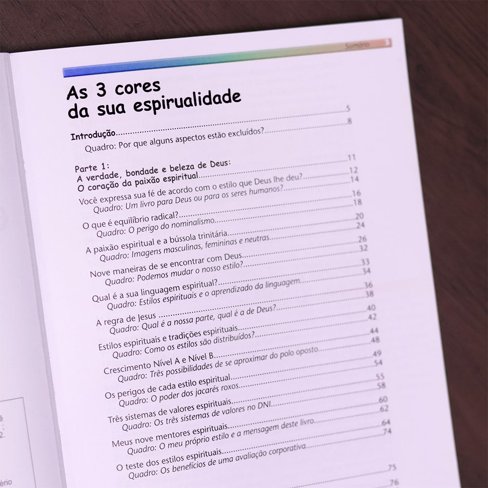 As 3 Cores da Sua Espiritualidade |
Christian A Schwarz