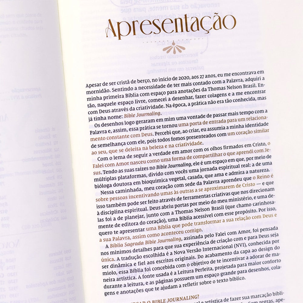Bíblia Bible Journaling | NVI | Letra Normal | Courosoft Marrom