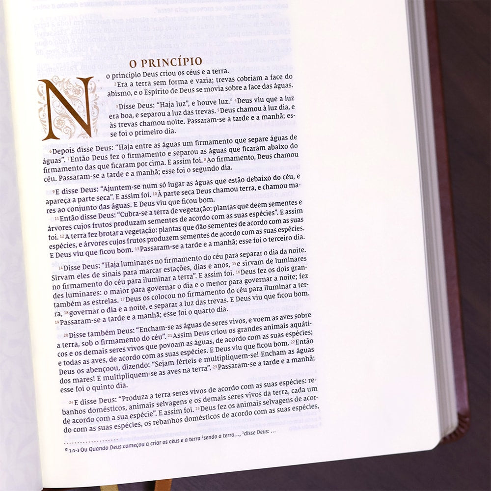 Bíblia Bible Journaling | NVI | Letra Normal | Courosoft Marrom
