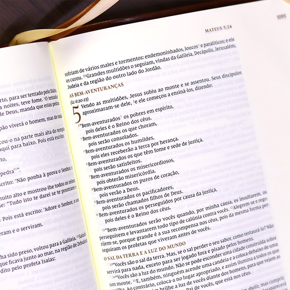 Bíblia Bible Journaling | NVI | Letra Normal | Courosoft Marrom