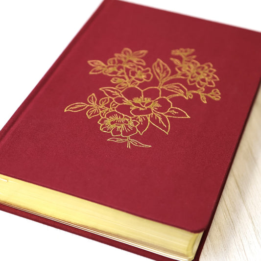 Bíblia Bible Journaling | NVI | Letra Normal | Capa Dura Vinho | Com Espaço Para Anotações