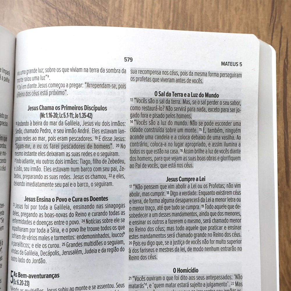 Bíblia Sagrada Salvos Pela Graça | NVI | Letra Normal | Capa Brochura