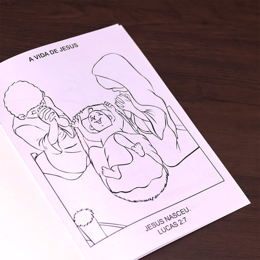 Vamos Colorir a Bíblia | A Vida de Jesus | 4 Anos