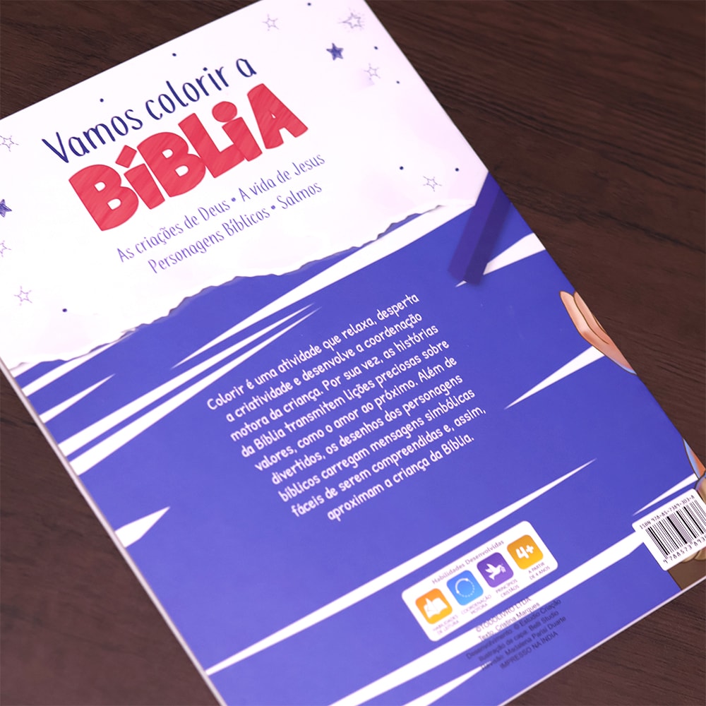 Vamos Colorir a Bíblia | A Vida de Jesus | 4 Anos