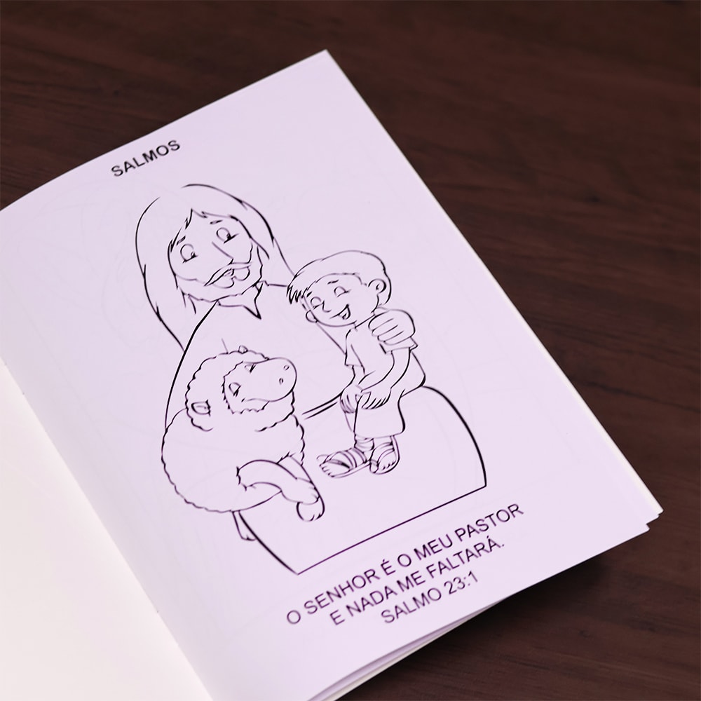Vamos Colorir A Bíblia | Salmos | 3 a 5 Anos