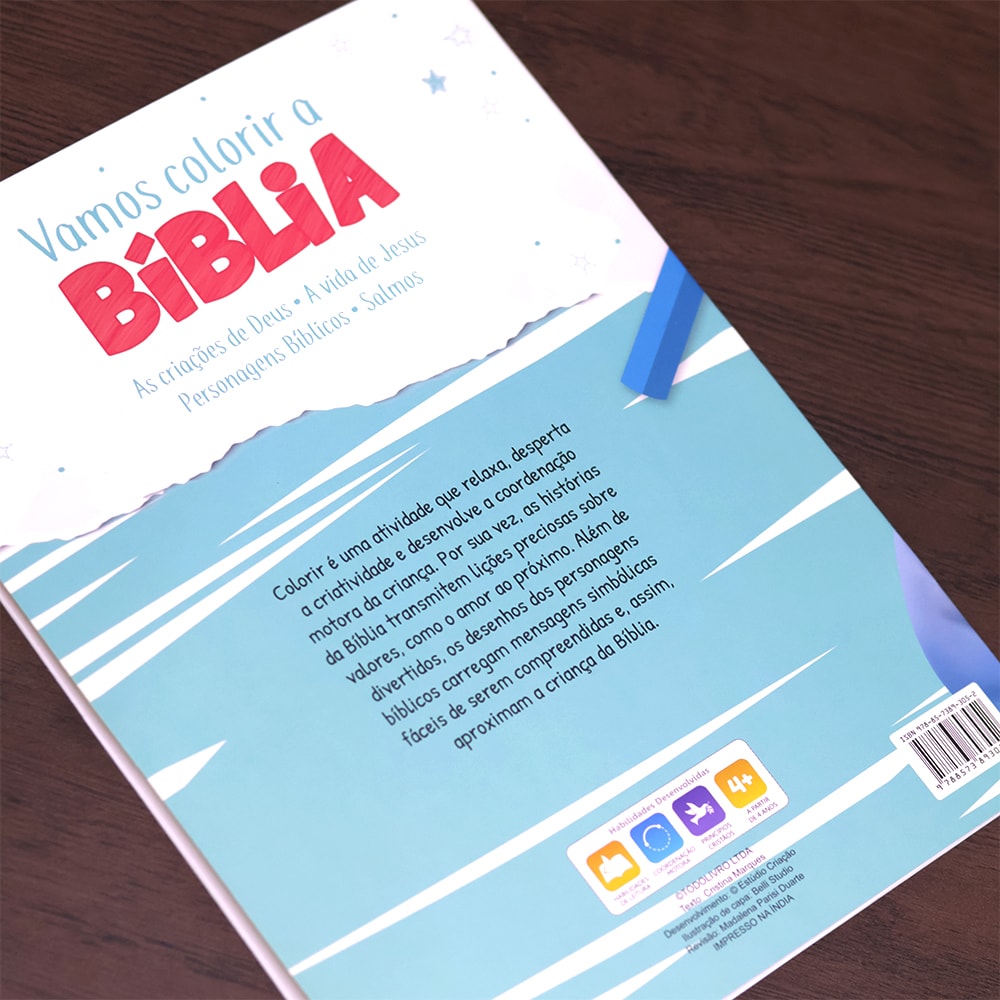 Vamos Colorir A Bíblia | Salmos | 3 a 5 Anos