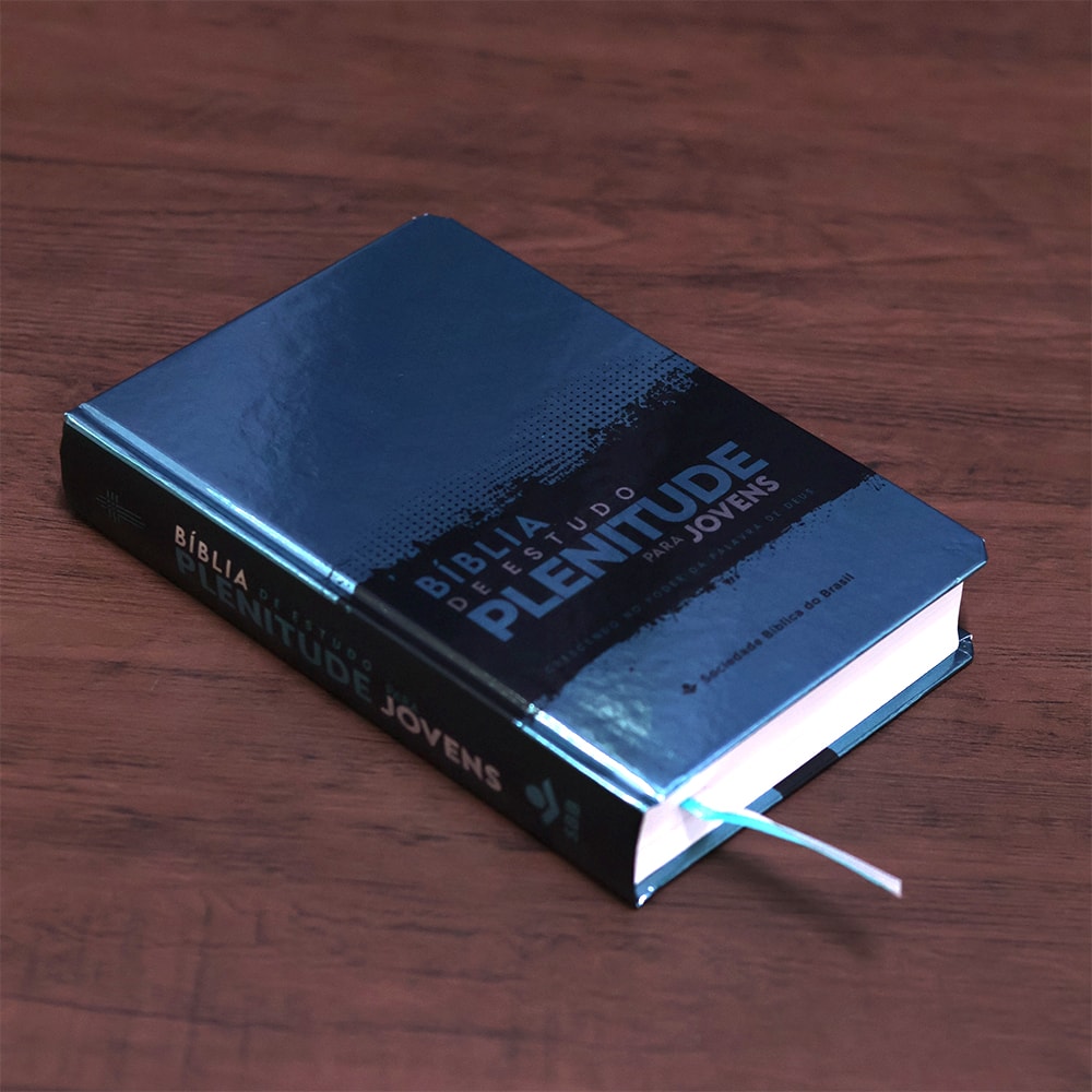 Bíblia de Estudo Plenitude Para Jovens | Letra Normal | NTLH | Capa Dura Verde Brilho