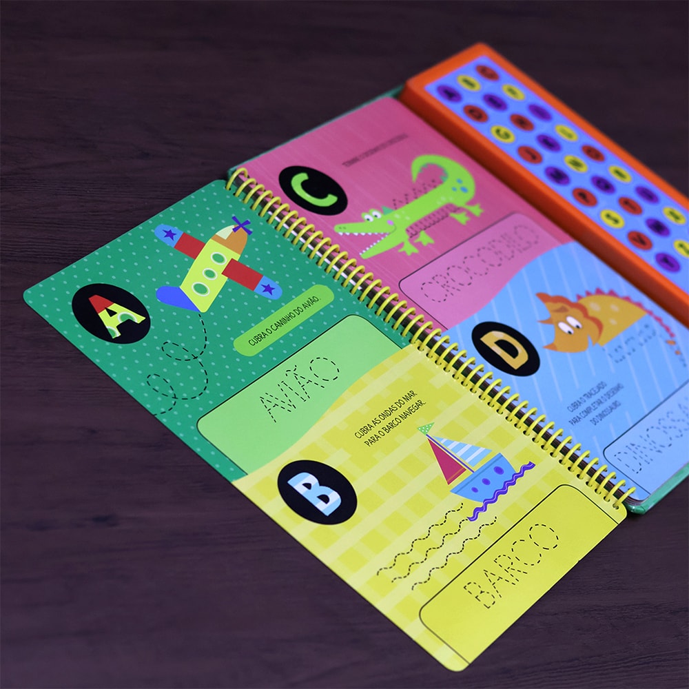 Vamos Aprender o ABC | Livro Sonoro e Escreva e Apague | 3 Anos