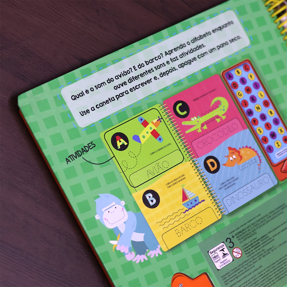 Vamos Aprender o ABC | Livro Sonoro e Escreva e Apague | 3 Anos