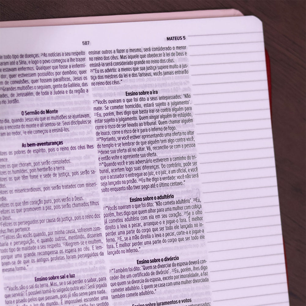 Bíblia Anote Florescer | NVT | Letra Normal | Capa Dura